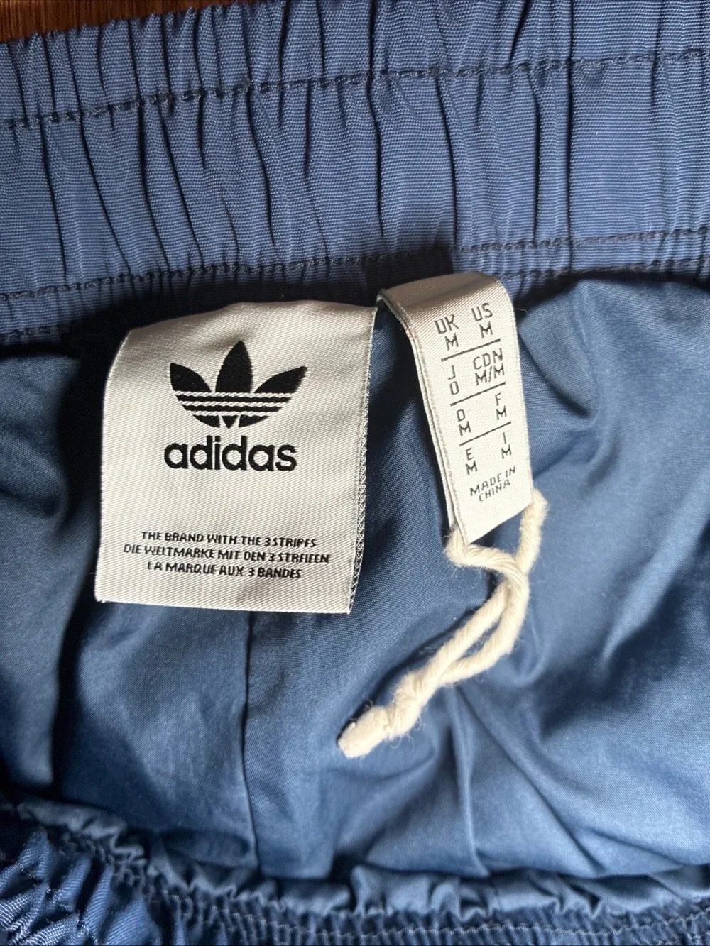 Adidas Originals Graphic Track Pants Men Medium  Blue Floral Japan Tiger Stripes